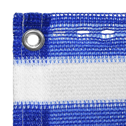 Balcony Screen Blue and White 120x400 cm HDPE