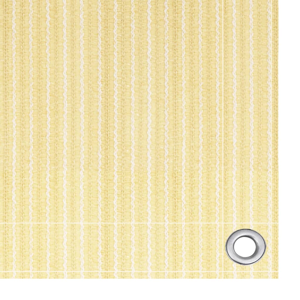Balcony Screen Beige 90x600 cm HDPE
