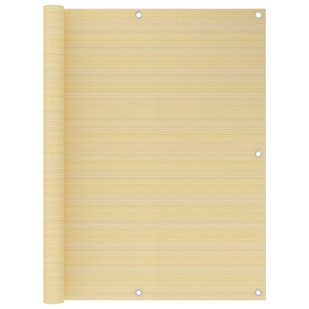 Balcony Screen Beige 120x400 cm HDPE