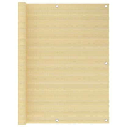 Balcony Screen Beige 120x400 cm HDPE