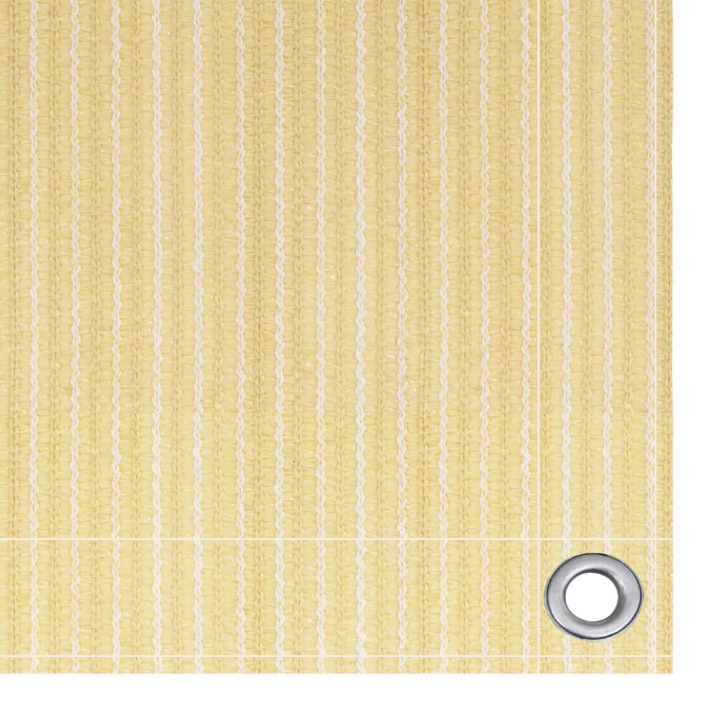 Balcony Screen Beige 120x400 cm HDPE