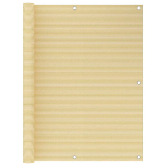 Balcony Screen Beige 120x600 cm HDPE