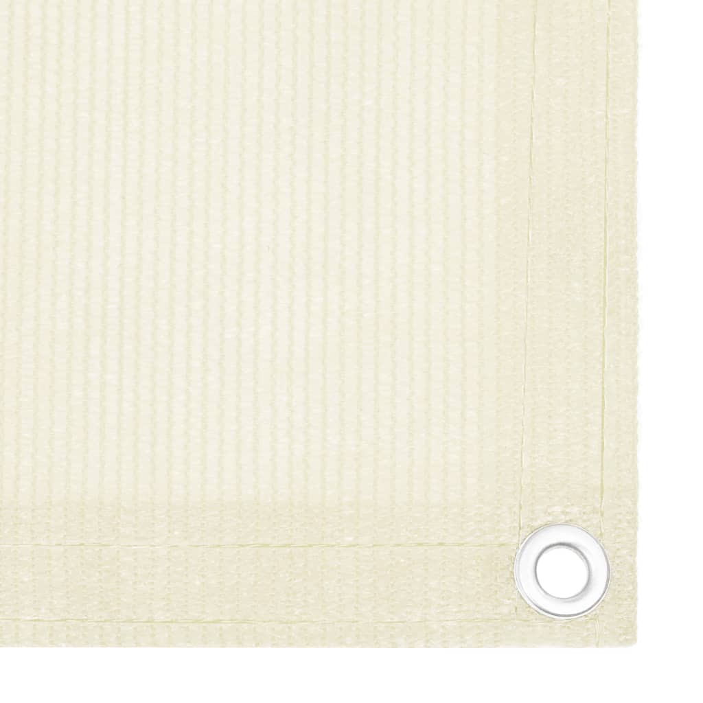Balcony Screen Cream 75x400 cm HDPE