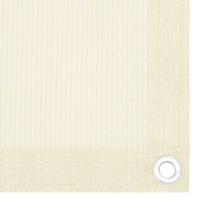 Balcony Screen Cream 120x600 cm HDPE