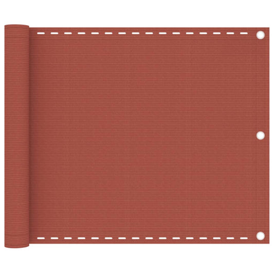 Balcony Screen Terracotta 75x400 cm HDPE