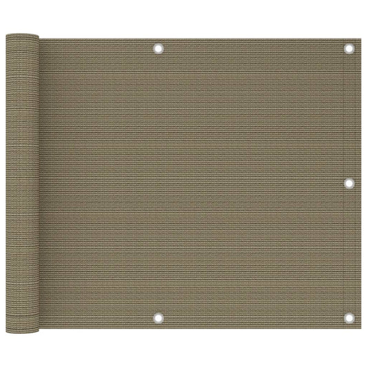 Balcony Screen Taupe 75x300 cm HDPE