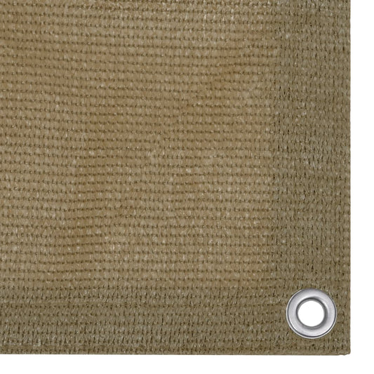 Balcony Screen Taupe 75x600 cm HDPE