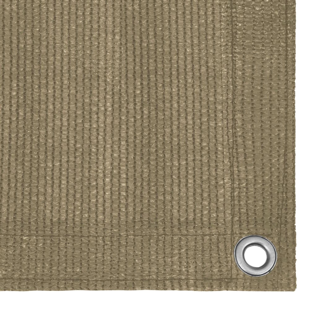Balcony Screen Taupe 90x300 cm HDPE