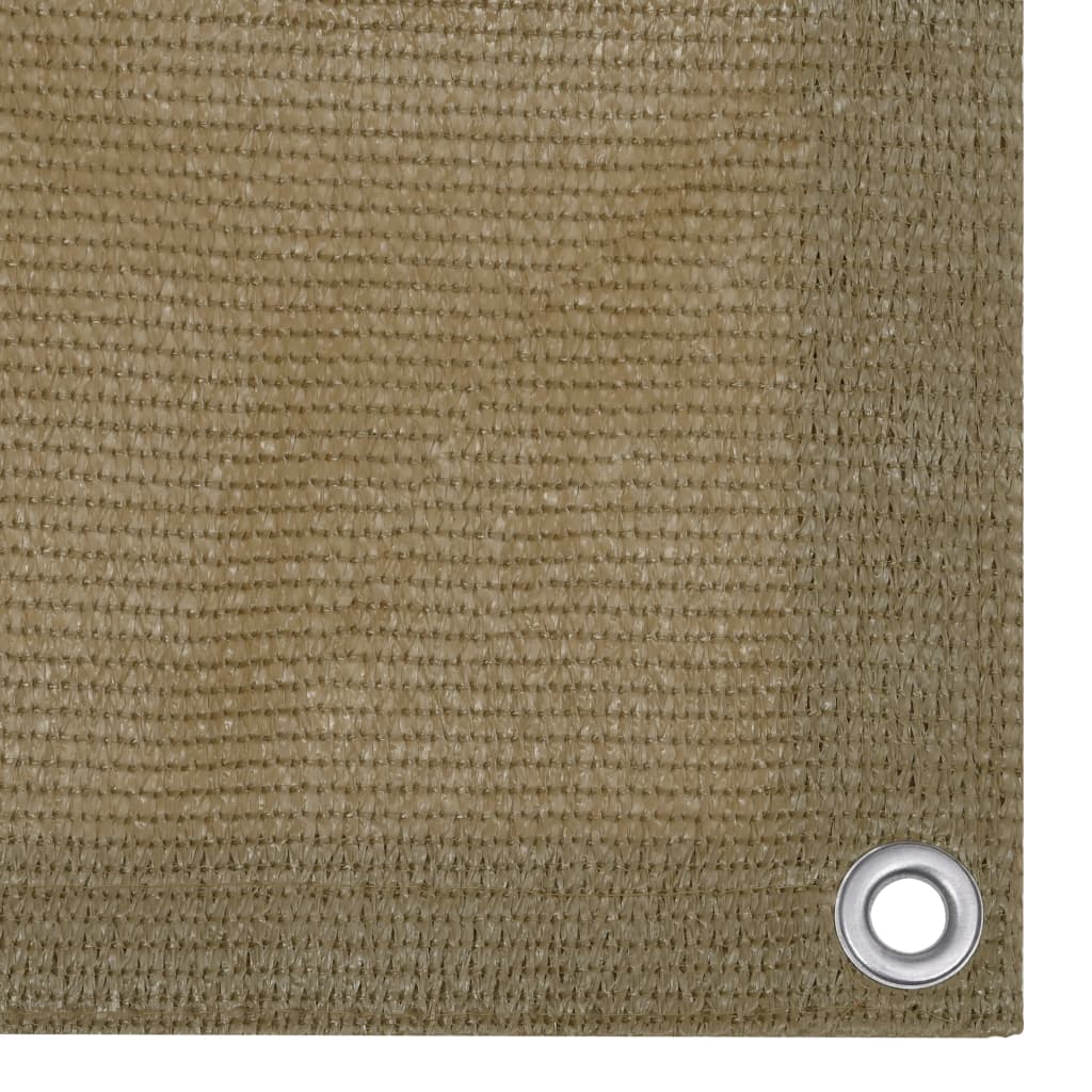 Balcony Screen Taupe 90x500 cm HDPE