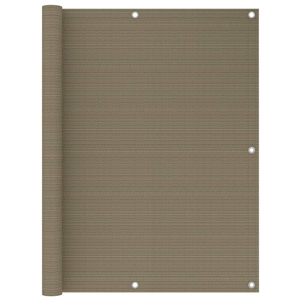 Balcony Screen Taupe 120x500 cm HDPE