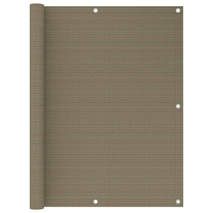 Balcony Screen Taupe 120x500 cm HDPE