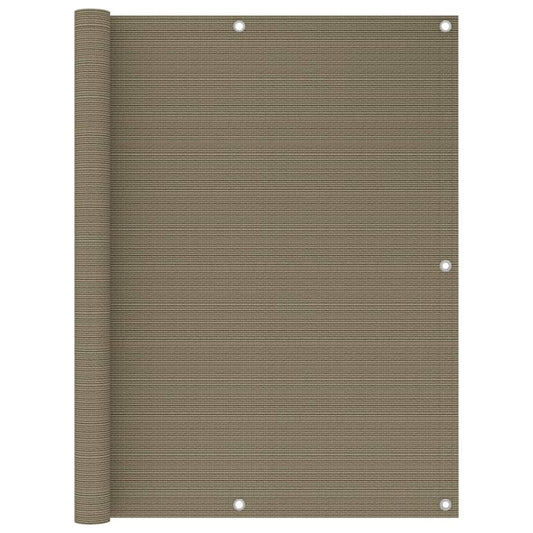 Balcony Screen Taupe 120x500 cm HDPE