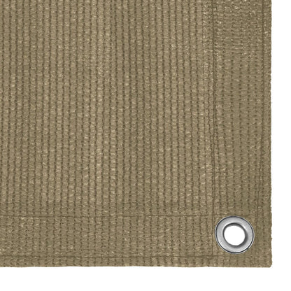 Balcony Screen Taupe 120x600 cm HDPE