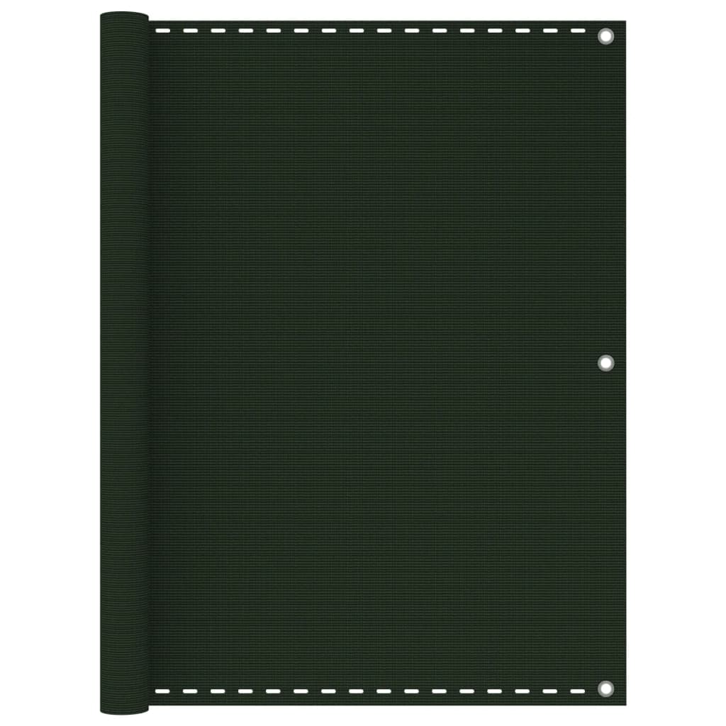 Balcony Screen Dark Green 120x400 cm HDPE