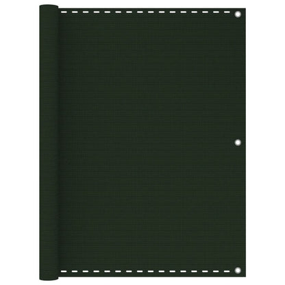 Balcony Screen Dark Green 120x400 cm HDPE