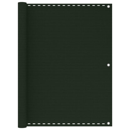 Balcony Screen Dark Green 120x600 cm HDPE