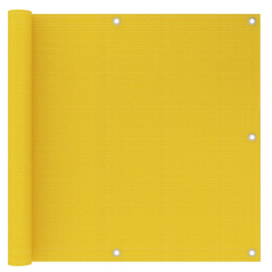 Balcony Screen Yellow 90x300 cm HDPE