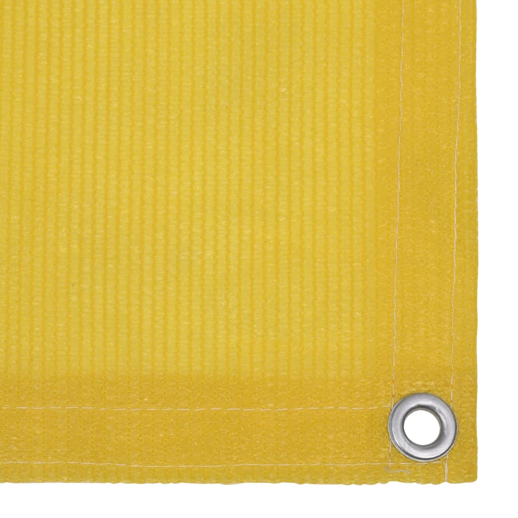 Balcony Screen Yellow 90x400 cm HDPE