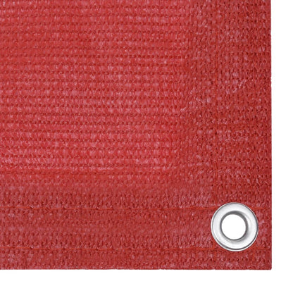 Balcony Screen Red 75x500 cm HDPE