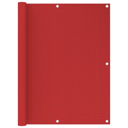 Balcony Screen Red 120x400 cm HDPE