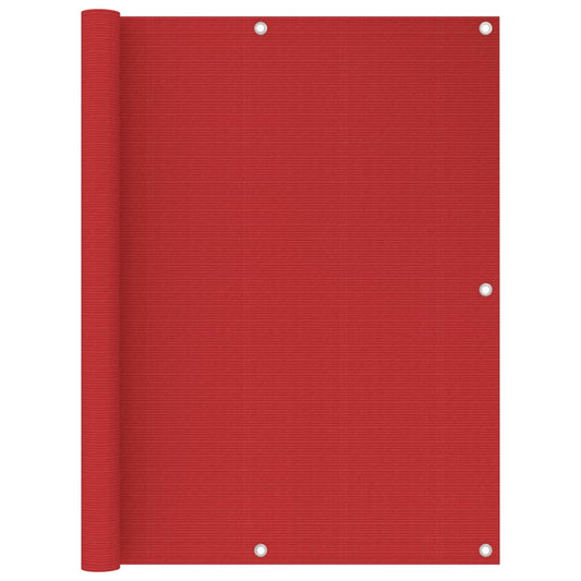 Balcony Screen Red 120x400 cm HDPE