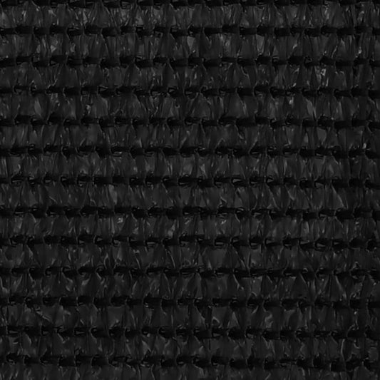 Balcony Screen Black 75x600 cm HDPE