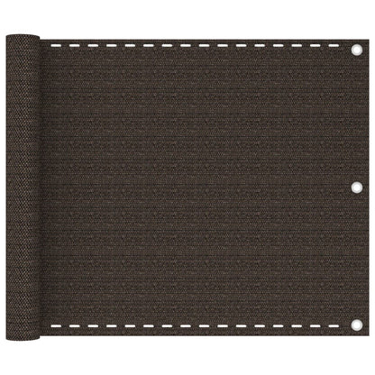 Balcony Screen Brown 75x300 cm HDPE