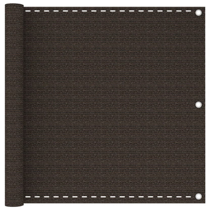 Balcony Screen Brown 90x300 cm HDPE