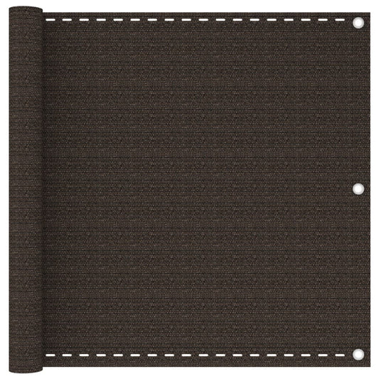 Balcony Screen Brown 90x300 cm HDPE