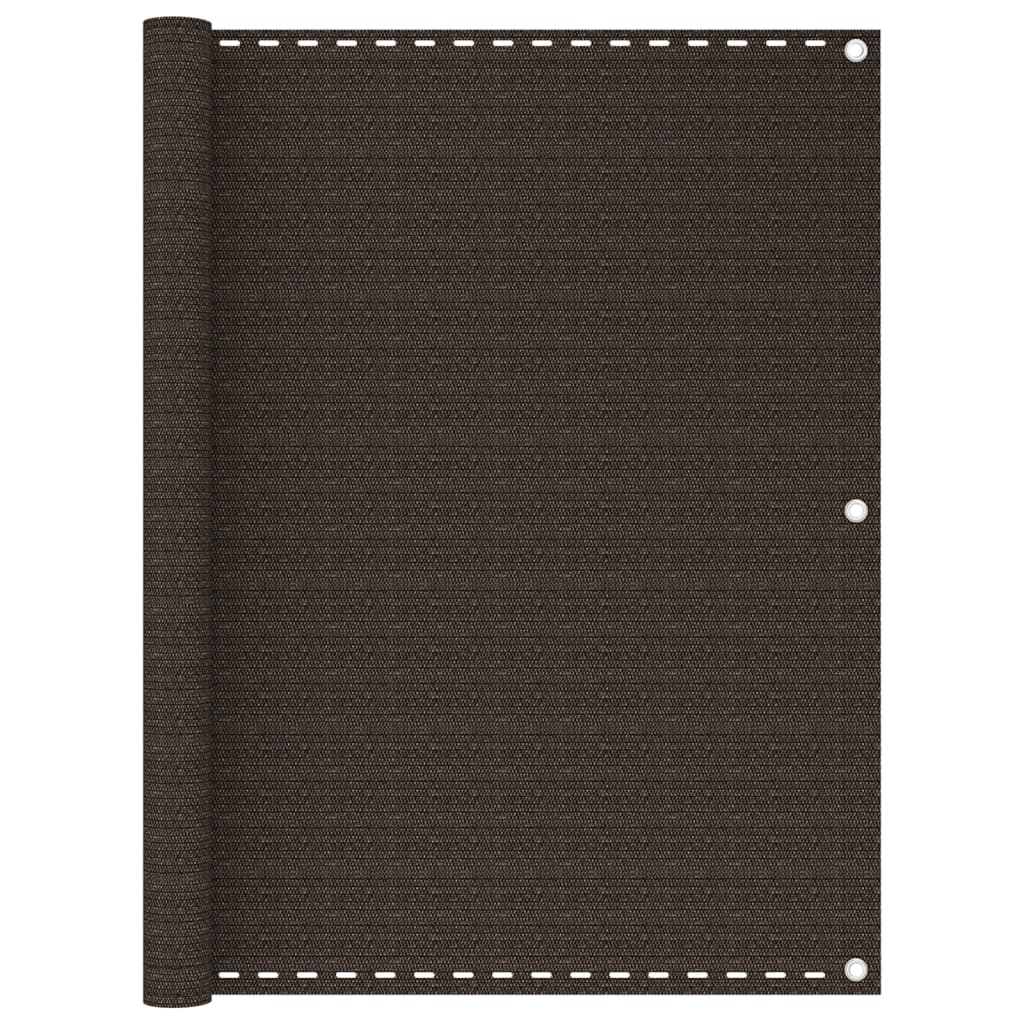 Balcony Screen Brown 120x400 cm HDPE
