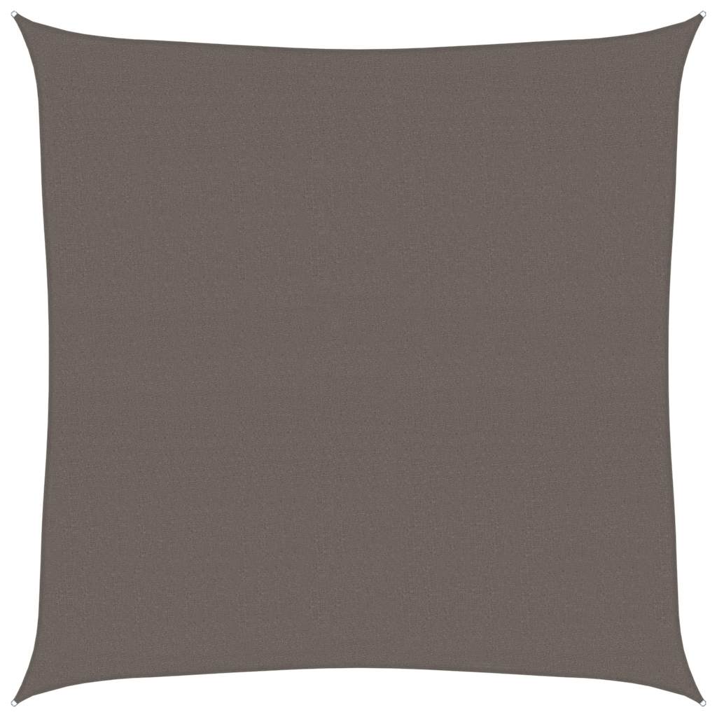 311060 vidaXL Sunshade Sail 160 g/m² Anthracite 7x7 m HDPE