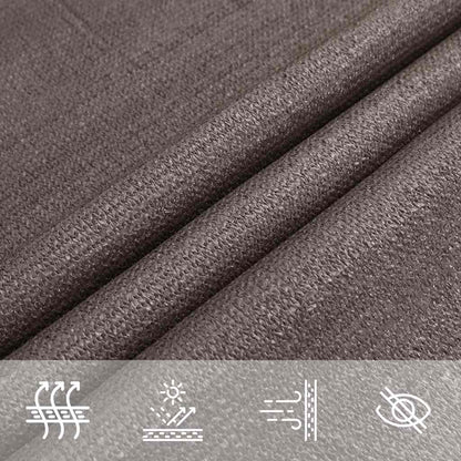 311060 vidaXL Sunshade Sail 160 g/m² Anthracite 7x7 m HDPE