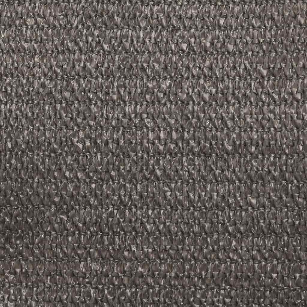 311060 vidaXL Sunshade Sail 160 g/m² Anthracite 7x7 m HDPE