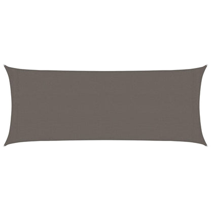 Sunshade Sail 160 g/m² Anthracite 2x5 m HDPE