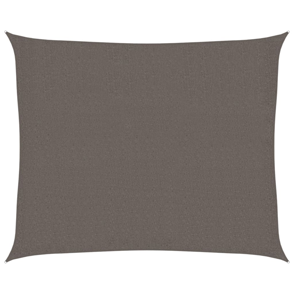 Sunshade Sail 160 g/m² Anthracite 2.5x3 m HDPE