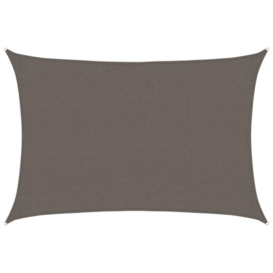 Sunshade Sail 160 g/m² Anthracite 2.5x4 m HDPE