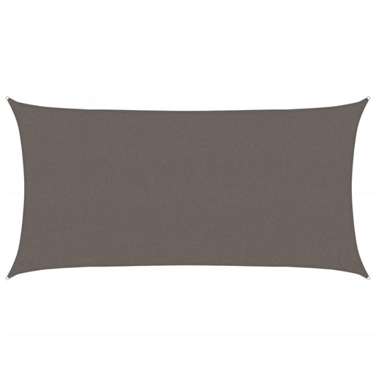 Sunshade Sail 160 g/m² Anthracite 2.5x4.5 m HDPE