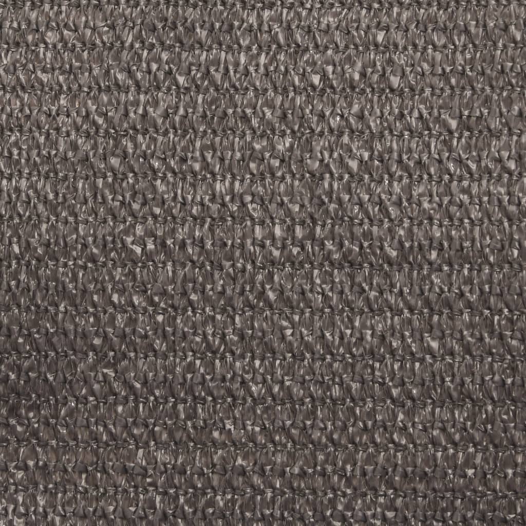 Sunshade Sail 160 g/m² Anthracite 2.5x4.5 m HDPE