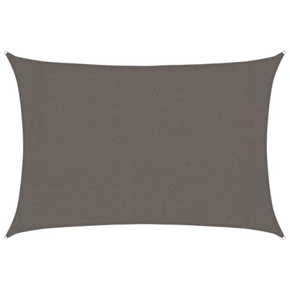 Sunshade Sail 160 g/m² Anthracite 3x4 m HDPE