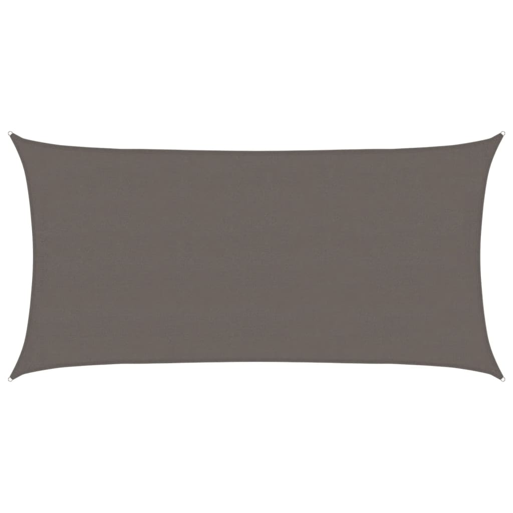 Sunshade Sail 160 g/m² Anthracite 4x7 m HDPE