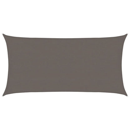 Sunshade Sail 160 g/m² Anthracite 4x7 m HDPE