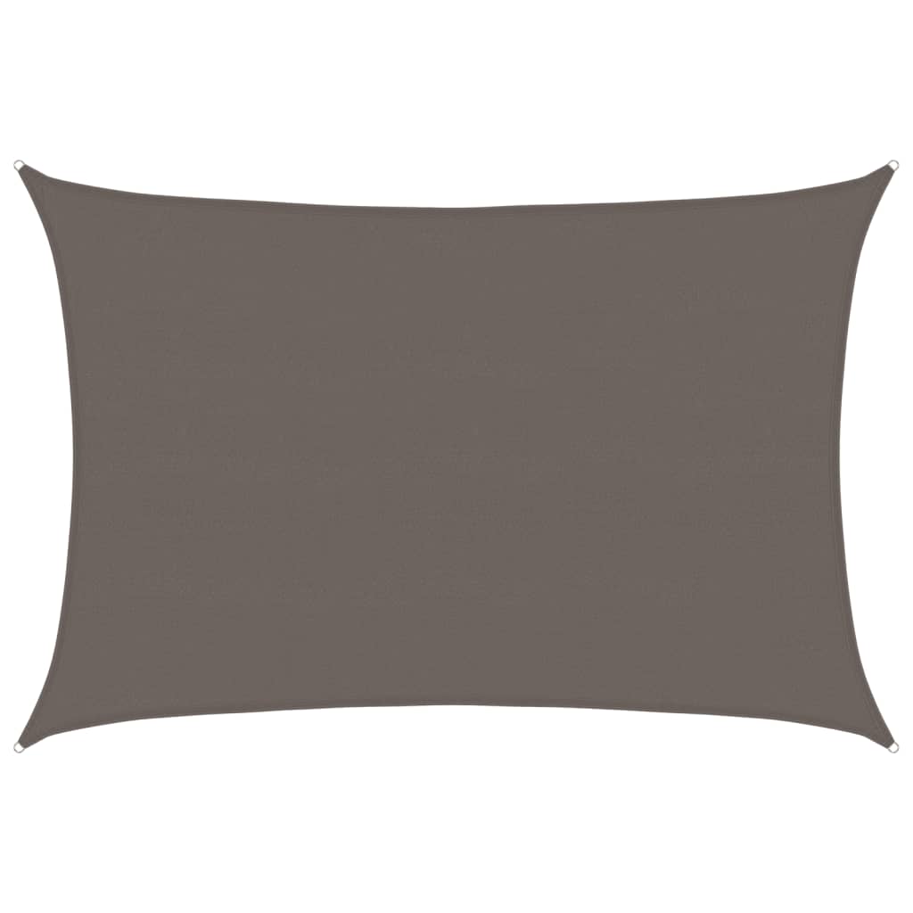 Sunshade Sail 160 g/m² Anthracite 5x7 m HDPE