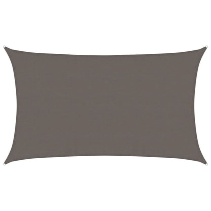 Sunshade Sail 160 g/m² Anthracite 5x8 m HDPE