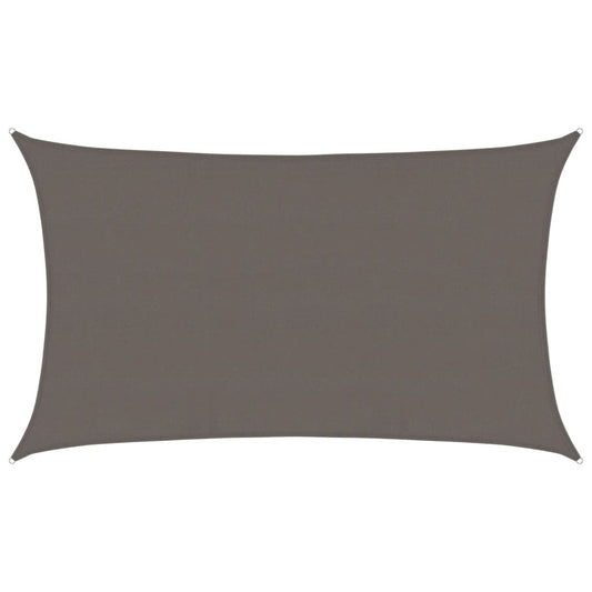 Sunshade Sail 160 g/m² Anthracite 5x8 m HDPE