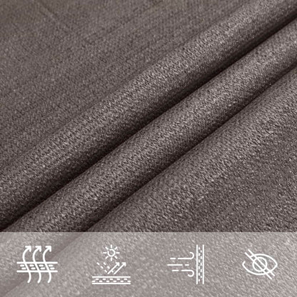 Sunshade Sail 160 g/m² Anthracite 6x7 m HDPE