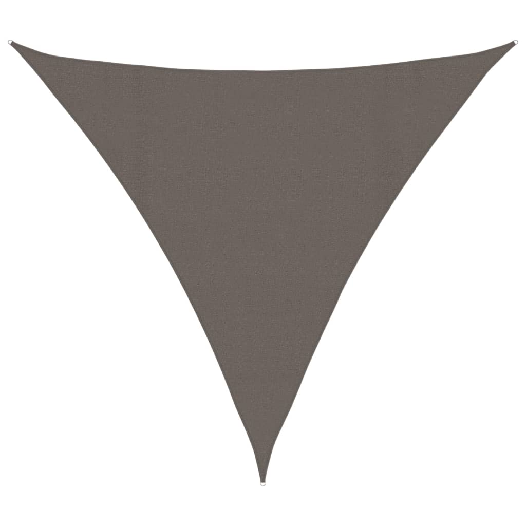 Sunshade Sail 160 g/m² Anthracite 4x4x4 m HDPE
