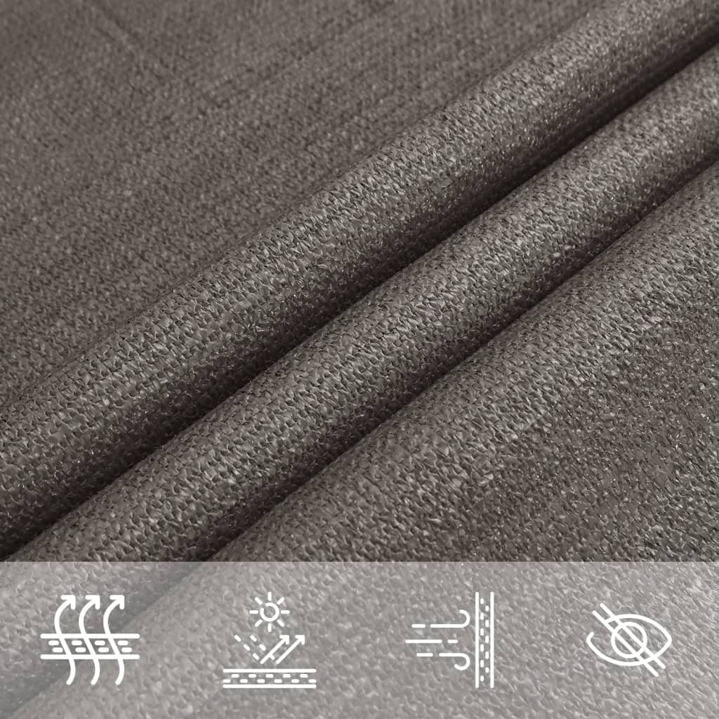 Sunshade Sail 160 g/m² Anthracite 3/4x2 m HDPE