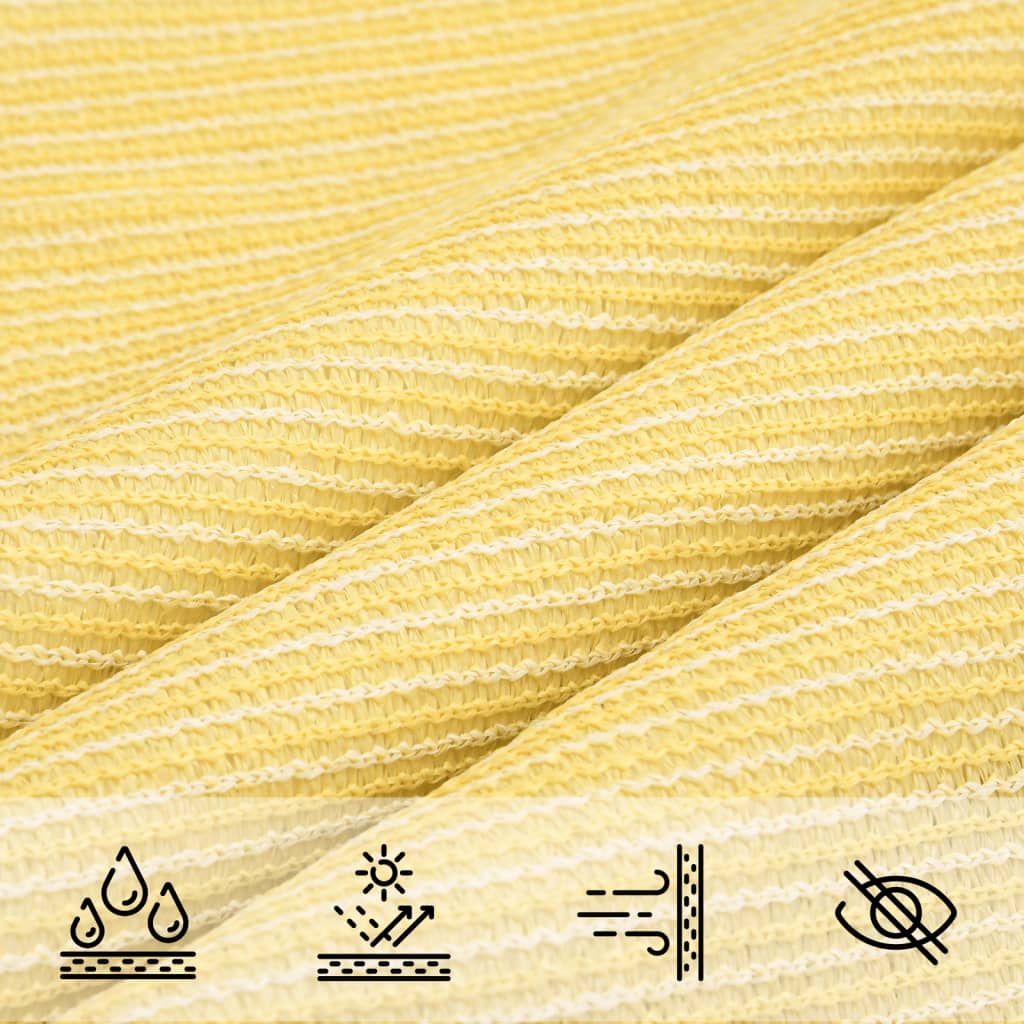Sunshade Sail 160 g/m² Beige 6x6 m HDPE