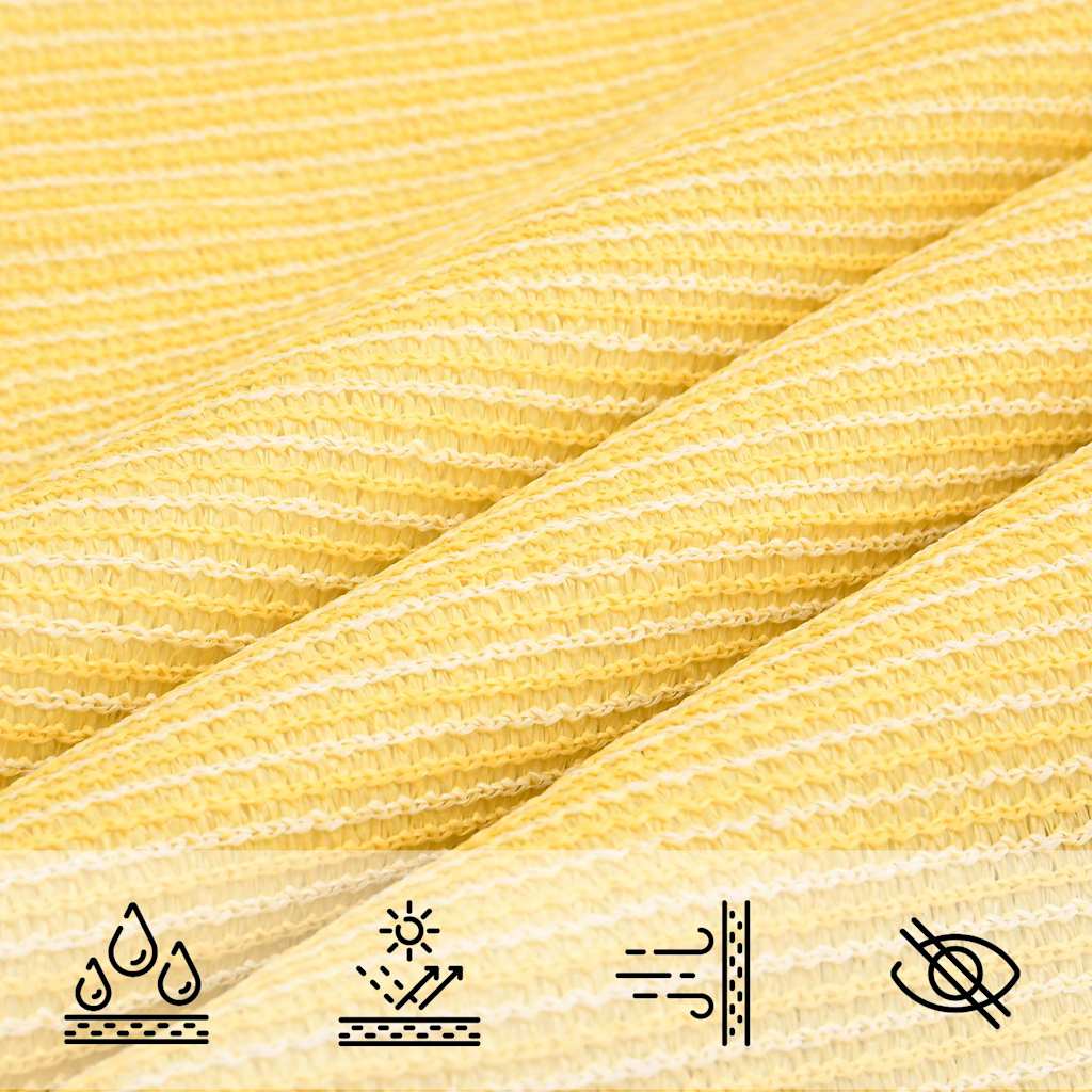 Sunshade Sail 160 g/m² Beige 7x7 m HDPE