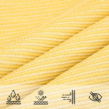 Sunshade Sail 160 g/m² Beige 2x2.5 m HDPE